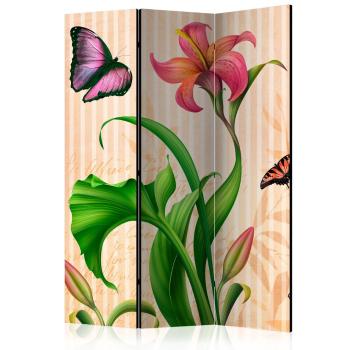 Paraván Vintage - spring Dekorhome 135x172 cm (3-dílný)