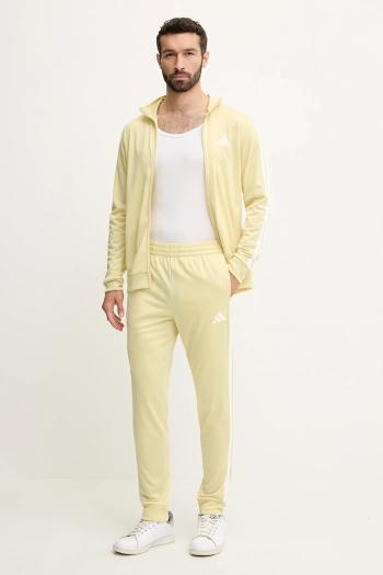 Tepláková súprava adidas 3S TR TT TS žltá farba, JI8855