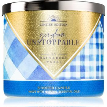 Bath & Body Works Limited Edition Gingham Unstoppable vonná svíčka 411 g