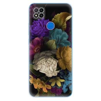 Odolné silikonové pouzdro iSaprio - Dark Flowers - Xiaomi Redmi 9C