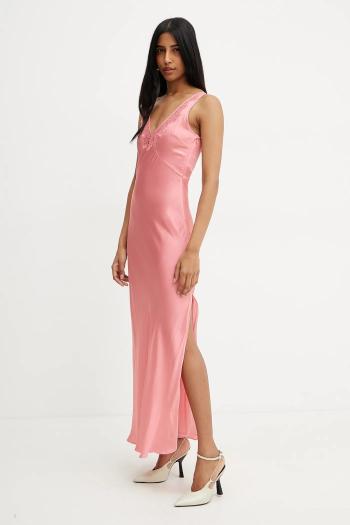 Šaty Twinset ružová farba, maxi, áčkový strih, 251TP2370
