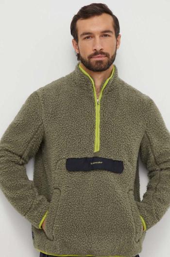 Sportovní mikina Icebreaker RealFleece Merino High Pile zelená barva