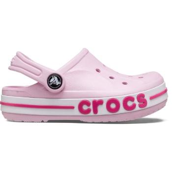 Crocs BAYABAND CLOG K Dětské pantofle, růžová, velikost 28/29