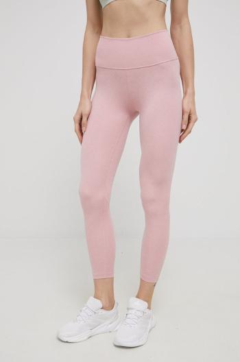 Legíny adidas Performance HD4435 dámské, růžová barva, hladké