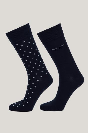 PONOŽKY GANT DOT AND SOLID SOCKS 2-PACK MARINE