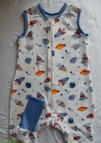 98-104-110-es nyári duplagéz tipegő hálózsák űrhajós