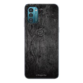 Odolné silikonové pouzdro iSaprio - Black Wood 13 - Nokia G11 / G21