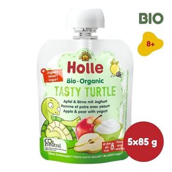 HOLLE Tasty Turtle bio dětské ovocné pyré s jogurtem 5× 85 g (7640230490351)