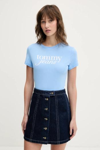 Bavlnené tričko Tommy Jeans dámske, DW0DW19447