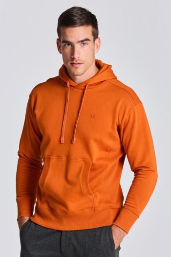 MIKINA GANT D1. ICON G ESSENTIAL SWEAT HOODIE GOLDEN ORANGE