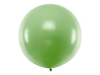 PartyDeco Kulatý latexový Jumbo balón 1 m - zelený