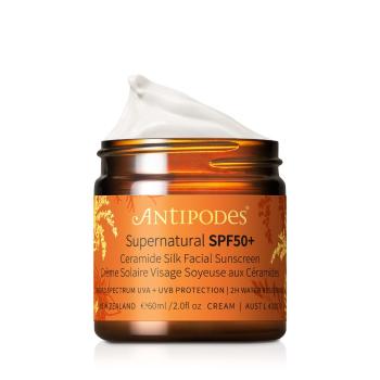 Antipodes Supernatural SPF50+ Ceramide Silk Facial Sunscreen 60 ml