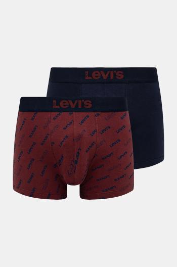 Boxerky Levi's 2-pack pánské, tmavomodrá barva, 37149-1010