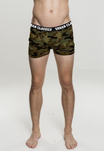 Urban Classics 2-Pack Camo Boxer Shorts woodcamo + darkcamo - XXL