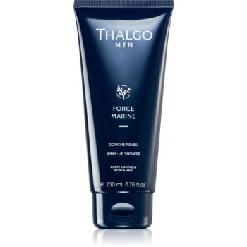 Thalgo Force Marine Wake-Up Shower povzbuzující sprchový gel na tělo a vlasy pro muže 200 ml