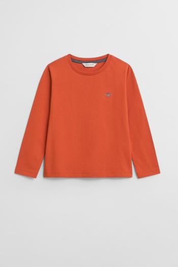 TRIČKO GANT SHIELD LS T-SHIRT DEEP ORANGE