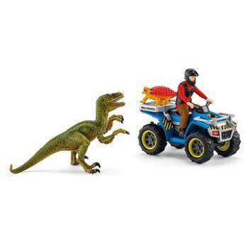 Schleich Útěk před Velociraptorem na čtyřkolce 41466 (4059433572710)