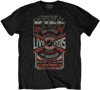 Kiss Tričko Japan Live 2015 Unisex Black M