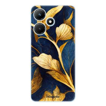 Odolné silikonové pouzdro iSaprio - Gold Leaves - Infinix Hot 30i