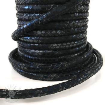 Šňůra umělá kůže Snake black