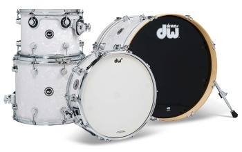 DWe 4-Piece White Marine Pearl Finish Ply Shell Kit