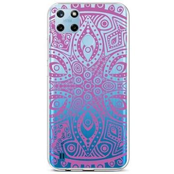 TopQ Kryt Realme C25Y silikon Violet Mandala 70607 (Sun-70607)