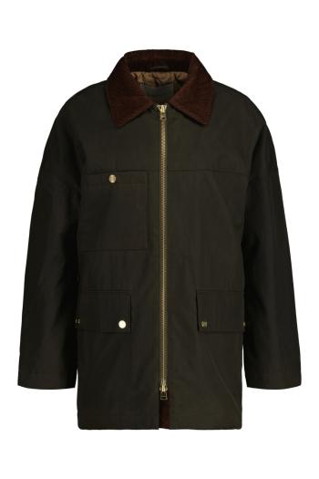 BUNDA GANT WAXED MID LENGTH JACKET DARK CACTUS