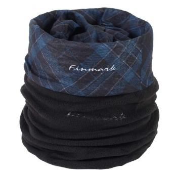 Finmark MULTIFUNCTIONAL SCARF WITH FLEECE Multifunkční šátek s fleecem, tmavě modrá, velikost