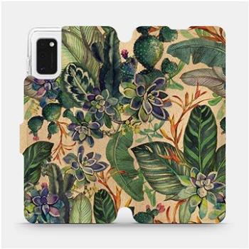 Flip pouzdro na mobil Samsung Galaxy A41 - VP05S Sukulenty (5903516773978)