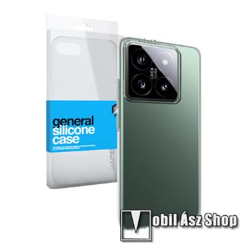 Xiaomi 14T, Xpro szilikon védő tok, ULTRAVÉKONY! 0.33mm, Átlátszó