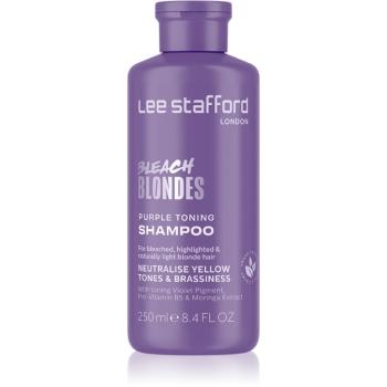 Lee Stafford Bleach Blondes Toning Shampoo šampon pro blond vlasy neutralizující žluté tóny 250 ml