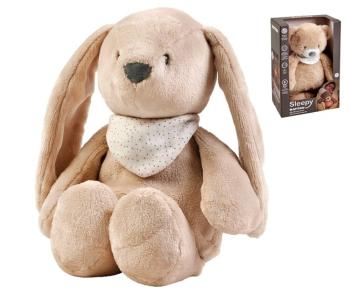 NATTOU Uspáváček plyšový hudební se světýlkem a senzorem pláče 4v1 Sleepy Bunny Beige 0m+