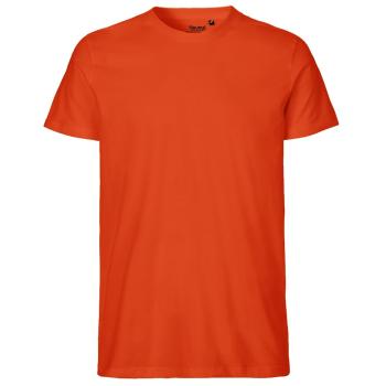 Neutral Pánské tričko Fit z organické Fairtrade bavlny - Oranžová | XL