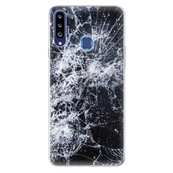 Odolné silikonové pouzdro iSaprio - Cracked - Samsung Galaxy A20s