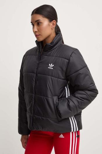 Bunda adidas Originals Adicolor Puffer dámská, černá barva, zimní, II8455