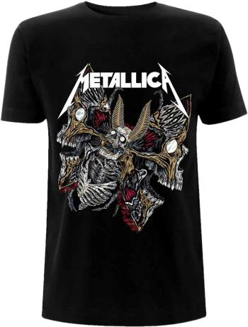 Metallica Tričko Skull Moth Unisex Black 2XL