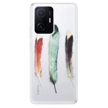 Odolné silikonové pouzdro iSaprio - Three Feathers - Xiaomi 11T / 11T Pro