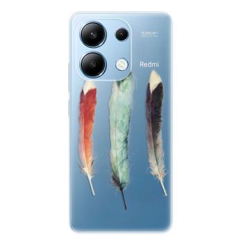 Odolné silikonové pouzdro iSaprio - Three Feathers - Xiaomi Redmi Note 13