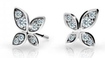 Cutie Jewellery Dětské náušnice z bílého zlata Motýlci C2259-30-X-2 bílá
