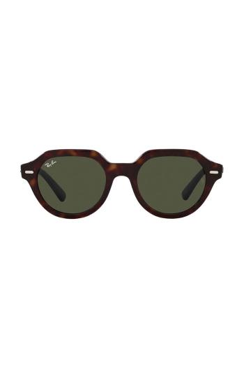 Sluneční brýle Ray-Ban GINA hnědá barva, 0RB4399