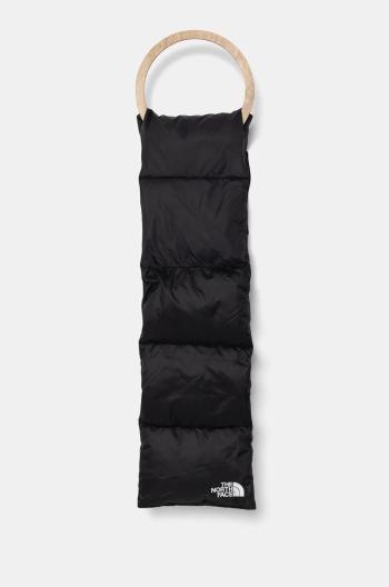 Péřová šála The North Face Nuptse Scarf černá barva, NF0A8A39KX71