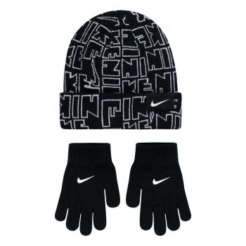 Nike nan nike aop beanie and glove os