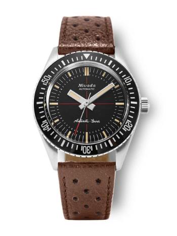 Nivada Grenchen Antarctic Diver 32044A17 - Brown Racing Strap