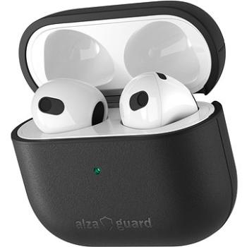 AlzaGuard Genuine Leather Case pro AirPods 2021 černé (AGD-ACL005B)