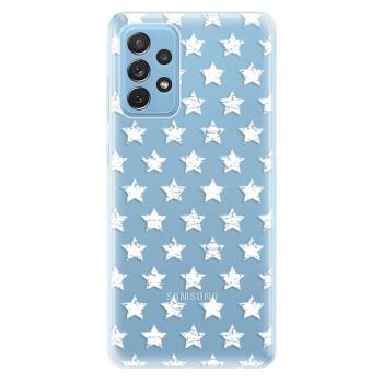 Odolné silikonové pouzdro iSaprio - Stars Pattern - white - Samsung Galaxy A72