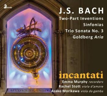 INCANTATI - J.S. BACH: TWO-PART INVENTIONS, SINFONIAS, TRIO SONATA NO. 3, GOLDBERG ARIA, CD