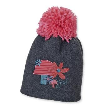 Sterntaler Girls Čepice Beanie antracit melange