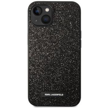 Karl Lagerfeld Glitter Plague Zadní Kryt pro iPhone 14 Plus Black (KLHCP14MG2ELK)