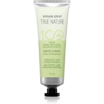 Vivian Gray True Nature Citrus & Bergamot hydratační krém na ruce 75 ml