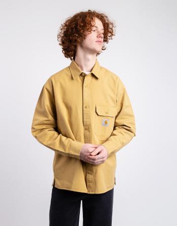 Carhartt WIP Reno Shirt Jac Bourbon garment dyed XS